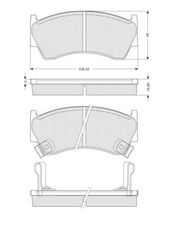 Тормозные колодки дисковые STARLINE BD S139