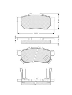 Тормозные колодки дисковые STARLINE BD S149