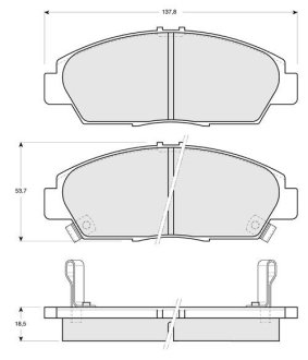 Тормозные колодки дисковые STARLINE BD S160