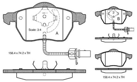 Тормозные колодки дисковые STARLINE BD S301