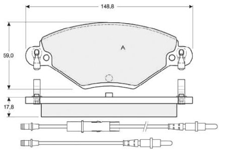 Тормозные колодки дисковые STARLINE BD S341