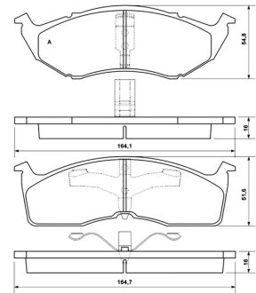 Тормозные колодки дисковые STARLINE BD S349