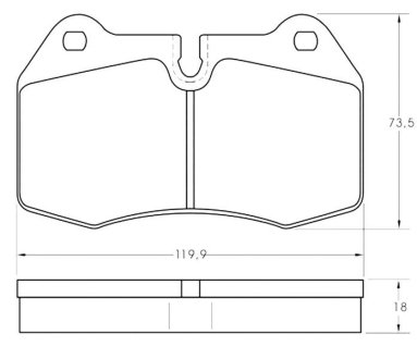 Тормозные колодки дисковые STARLINE BD S351