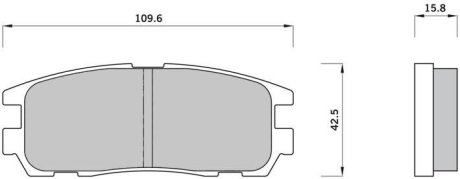 Гальмівні колодки дискові STARLINE BD S366