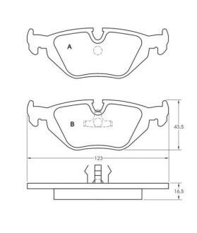 Тормозные колодки дисковые STARLINE BD S381