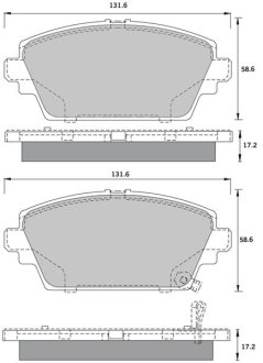 Тормозные колодки дисковые STARLINE BD S394