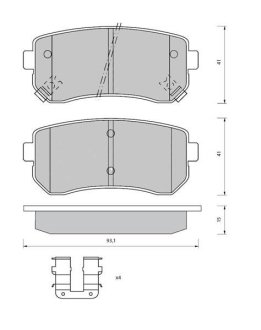 Тормозные колодки дисковые STARLINE BD S409