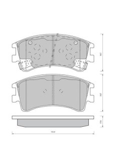 Тормозные колодки дисковые STARLINE BD S431