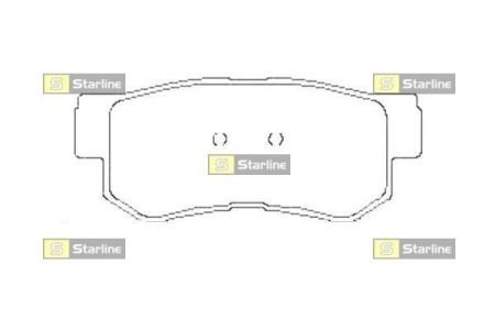 Тормозные колодки дисковые STARLINE BD S441