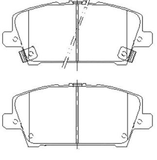 Тормозные колодки дисковые STARLINE BD S485