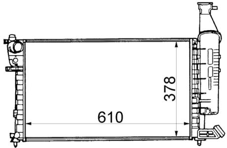 Радіатор охолодження STARLINE CNA2140