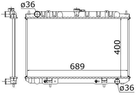 Радиатор охлаждения STARLINE DN2189