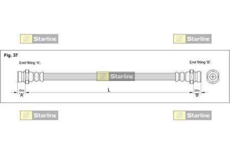 Тормозной шланг STARLINE HA BD.1251