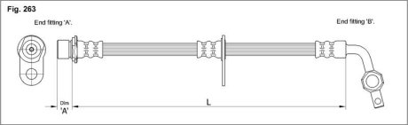 Гальмівний шланг STARLINE HA EB.1200.1