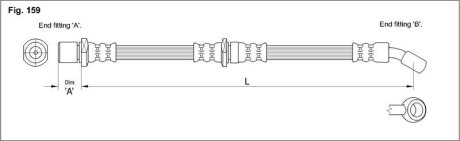 Тормозной шланг STARLINE HA ST.1150