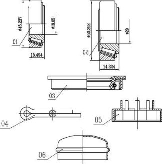 Підшипник колісний STARLINE LO 00542