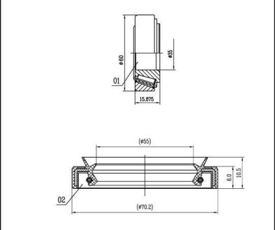 Подшипник колесный STARLINE LO 01433