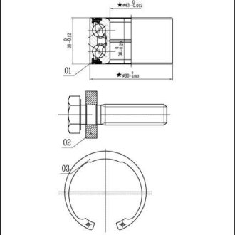 Підшипник колісний STARLINE LO 03449