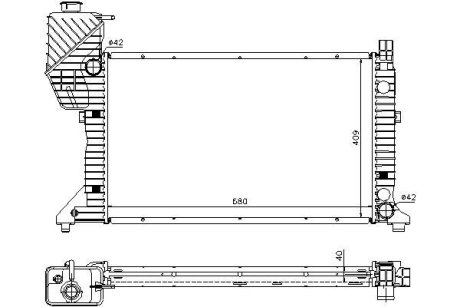 Радиатор охлаждения STARLINE MSA2183