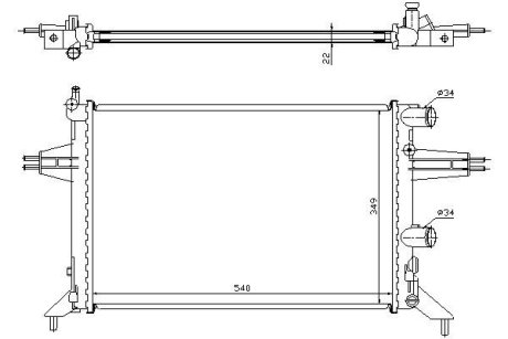 Радиатор охлаждения STARLINE OL2257