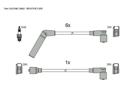 Комплект кабелей зажигания STARLINE ZK 5262