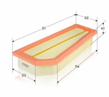 Фільтр повітряний (з додат.фільтром) Volvo C30 06-12/C70 06-13/S40 II 07-12/V40 12-/V50 10-12 Tecneco AR29150PMS