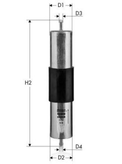 Фильтр топливный Bmw 316i, 318i, 318is, 328i, 530i, 54 Tecneco IN58