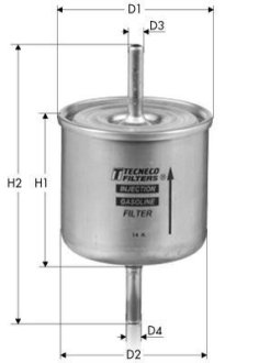 Фильтр топливный Ford Escort 1.4 92-/Fiesta 1.4 96-/Mondeo 2.0i 16V 93- Tecneco IN98