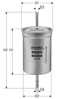 Фильтр топливный Renault Laguna/Safrane 1.8-3.0 93- Tecneco IN99 (фото 1)