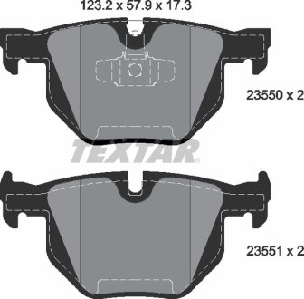 Комплект гальмівних колодок TEXTAR 2355001