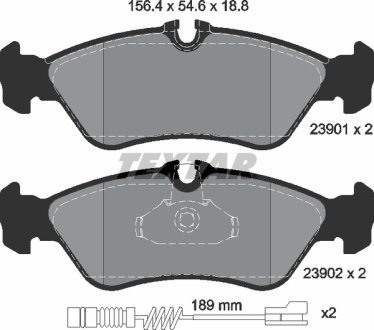 Комплект гальмівних колодок TEXTAR 2390101