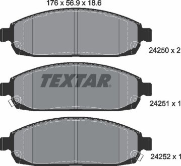 Комплект тормозных колодок TEXTAR 2425001