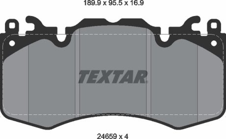 Комплект тормозных колодок TEXTAR 2465901