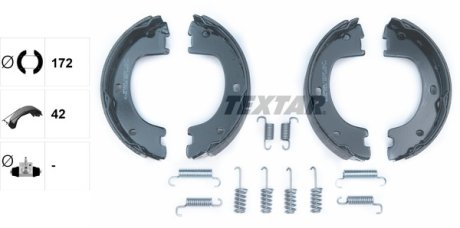 Комплект гальмівних колодок TEXTAR 91069000