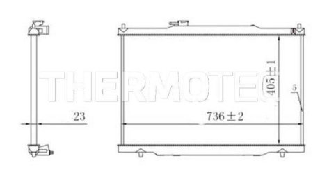 Радиатор THERMOTEC D7P019TT