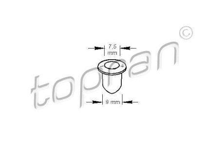 Утримувач пластиковий TOPRAN / HANS PRIES 103105