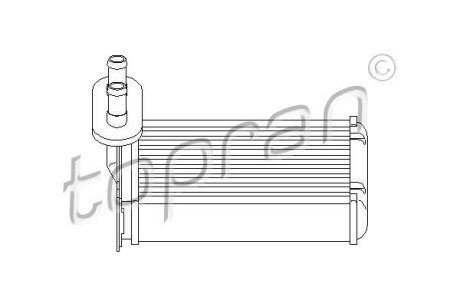 Радиатор печки TOPRAN / HANS PRIES 103147