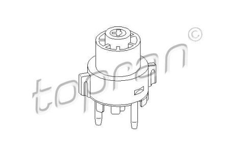 Контактная группа замка зажигания Audi 100/A6 86- TOPRAN / HANS PRIES 103 768