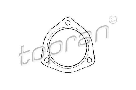 Прокладка, труба выхлопного газа TOPRAN / HANS PRIES 107206