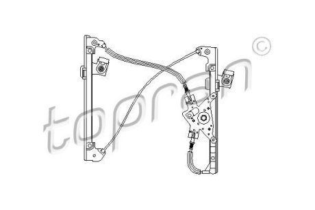 Склопідйомник передній, лівий, електричний TOPRAN / HANS PRIES 111255