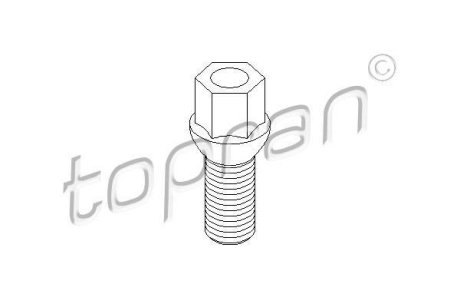 Болт колісний VAG M14x1.5 L 47.5 TOPRAN / HANS PRIES 111 477