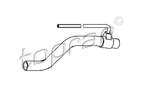Патрубок системы охлаждения TOPRAN / HANS PRIES 111 978