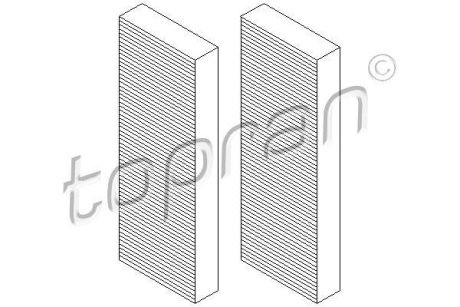 Фильтр, воздух во внутренном пространстве TOPRAN / HANS PRIES 112297