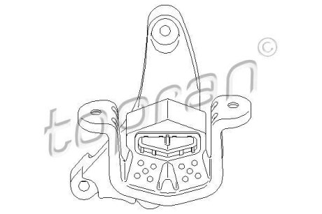 Подвеска, ступенчатая коробка передач TOPRAN / HANS PRIES 113343