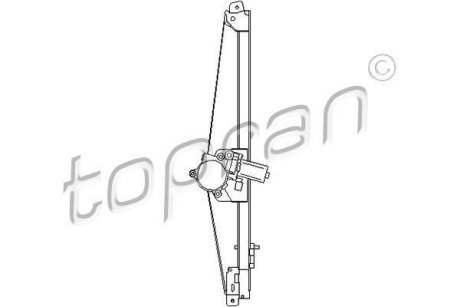 Стеклоподъемник правый электрический TOPRAN / HANS PRIES 207364