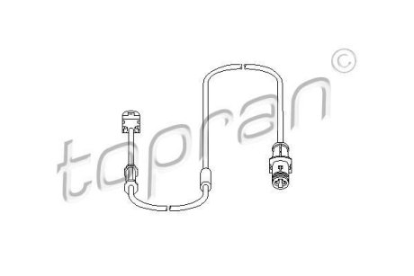 Датчик, износ тормозных колодок TOPRAN / HANS PRIES 207453