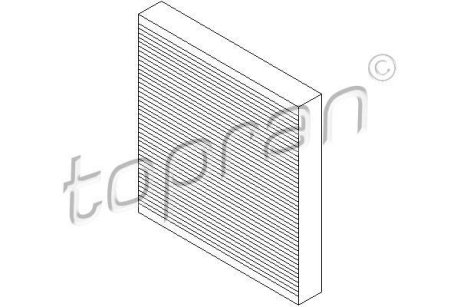 Фильтр, воздух во внутренном пространстве TOPRAN / HANS PRIES 207622