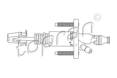 ЦИЛИНДР СЦЕПЛЕНИЯ ГЛАВНЫЙ TOPRAN / HANS PRIES 207632
