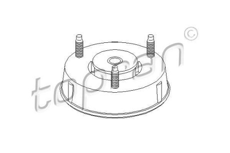Опора амортизатора TOPRAN / HANS PRIES 302 358