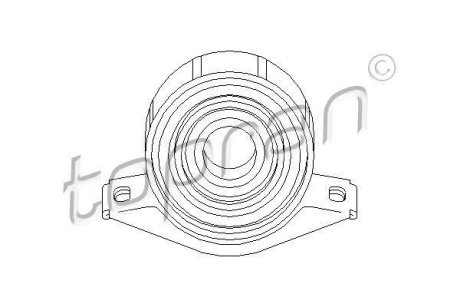 Подшипник подвесной TOPRAN / HANS PRIES 400080